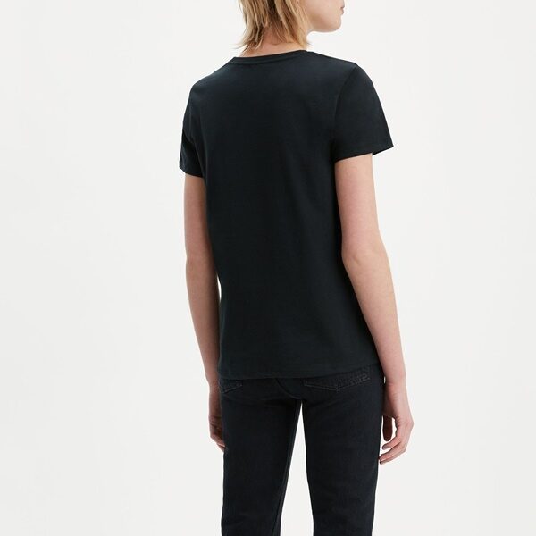 Levi's Γυναικείο T-shirt Μαύρο με Στάμπα
