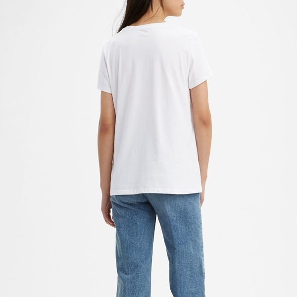 Levi's Γυναικείο T-shirt Λευκό με Στάμπα