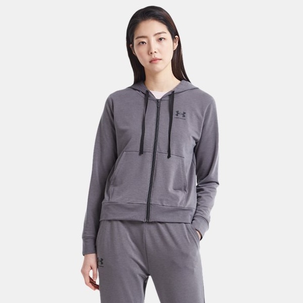 Under Armour Rival Terry Full Zip Hoodie (1369853-010)