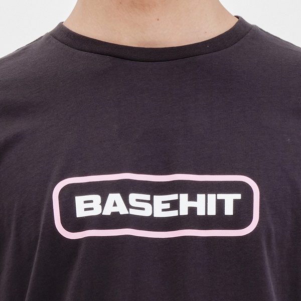 Basehit Ανδρικό T-Shirt Off Black - 221.BM33.06