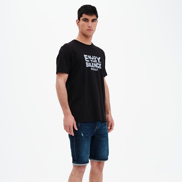 Basehit Ανδρικό T-Shirt Black - 221.BM33.22