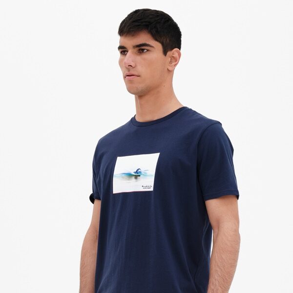 Basehit Ανδρικό T-Shirt NAVY BLUE - 221.BM33.91