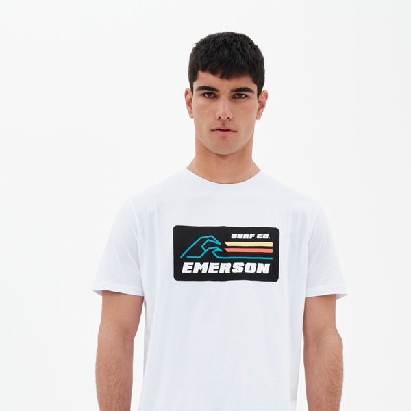 Emerson Ανδρικό T-Shirt White 221.EM33.02