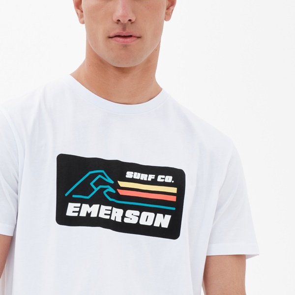 Emerson Ανδρικό T-Shirt White 221.EM33.02