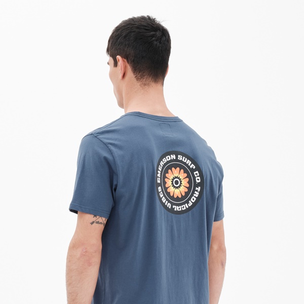 Emerson Ανδρικό T-Shirt MIDNIGHT BLUE - 221.EM33.09