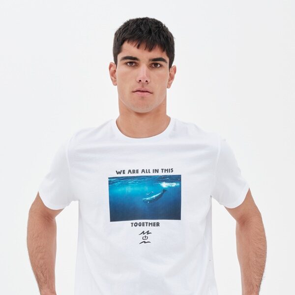 Emerson Ανδρικό T-Shirt WHITE - 221.EM33.43