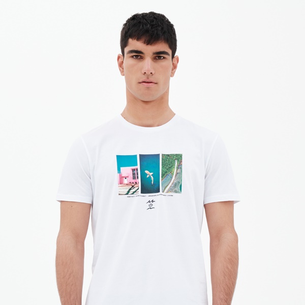 Emerson Ανδρικό T-Shirt WHITE - 221.EM33.53