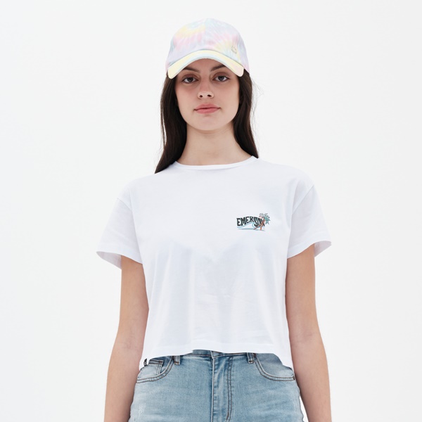 Emerson Γυναικείο T-Shirt WHITE - 221.EW33.73