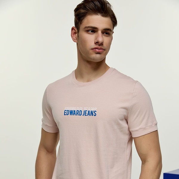 Edward Kian Ανδρικό T-Shirt Nude