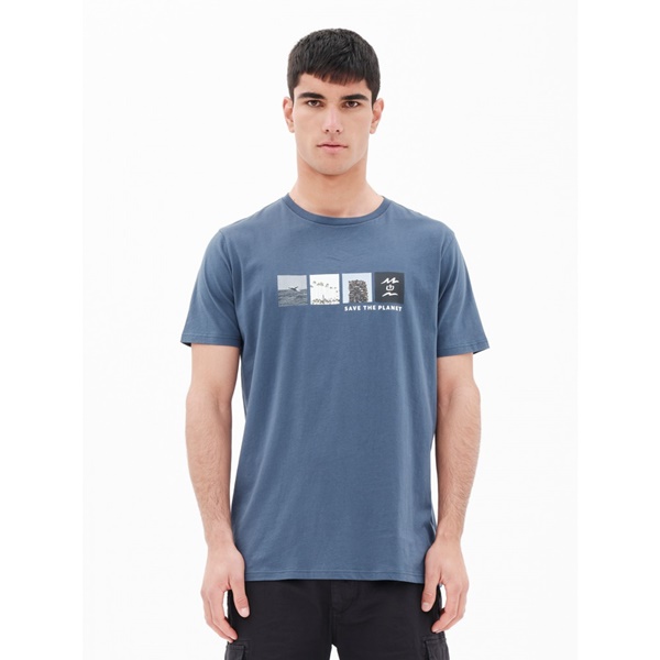 Emerson Ανδρικό T-Shirt - 221.EM33.47 MIDNIGHT BLUE