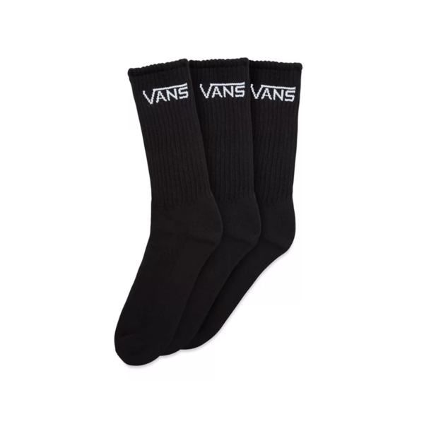 Vans Classic Crew Socks 3 Pair Pack VN000XSSBLK