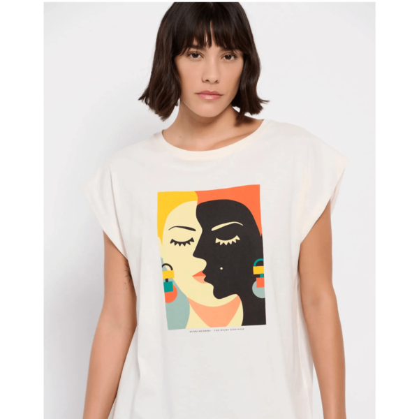 Funky Buddha T-shirt από οργανικό βαμβάκι με τύπωμα