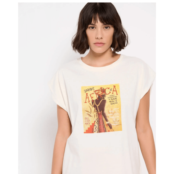 Funky Buddha Long fit t-shirt από οργανικό βαμβάκι