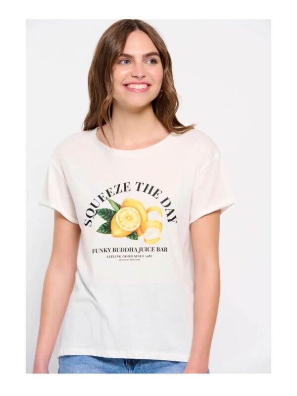 Funky Buddha T-shirt με τύπωμα στο στήθος